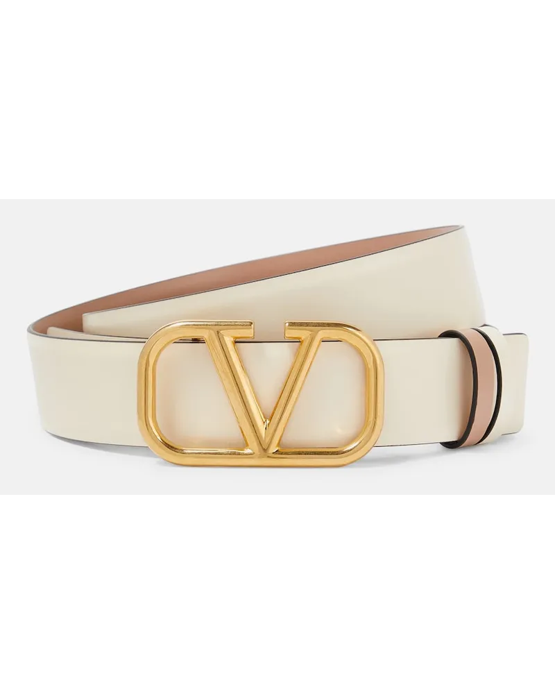 Valentino Garavani Cintura reversibile VLogo Signature 30 in pelle Rosa
