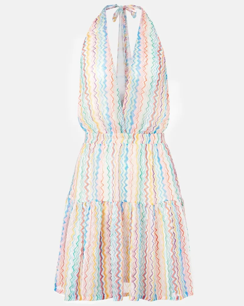 Missoni Miniabito a zig-zag con scollo allâamericana Multicolore