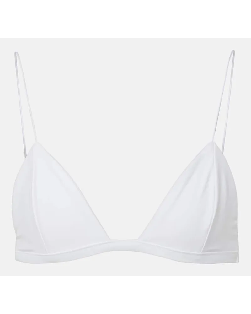 JADE SWIM Top bikini Micro Perfect Match Bianco