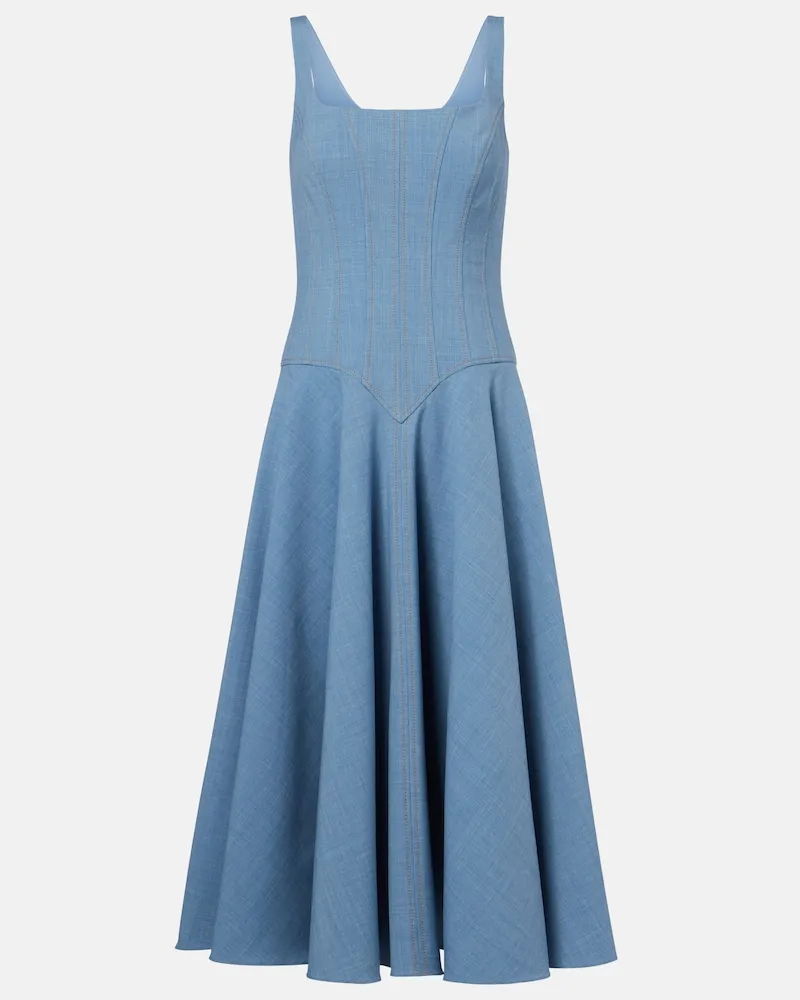 EMILIA WICKSTEAD Abito midi Harmoni Blu