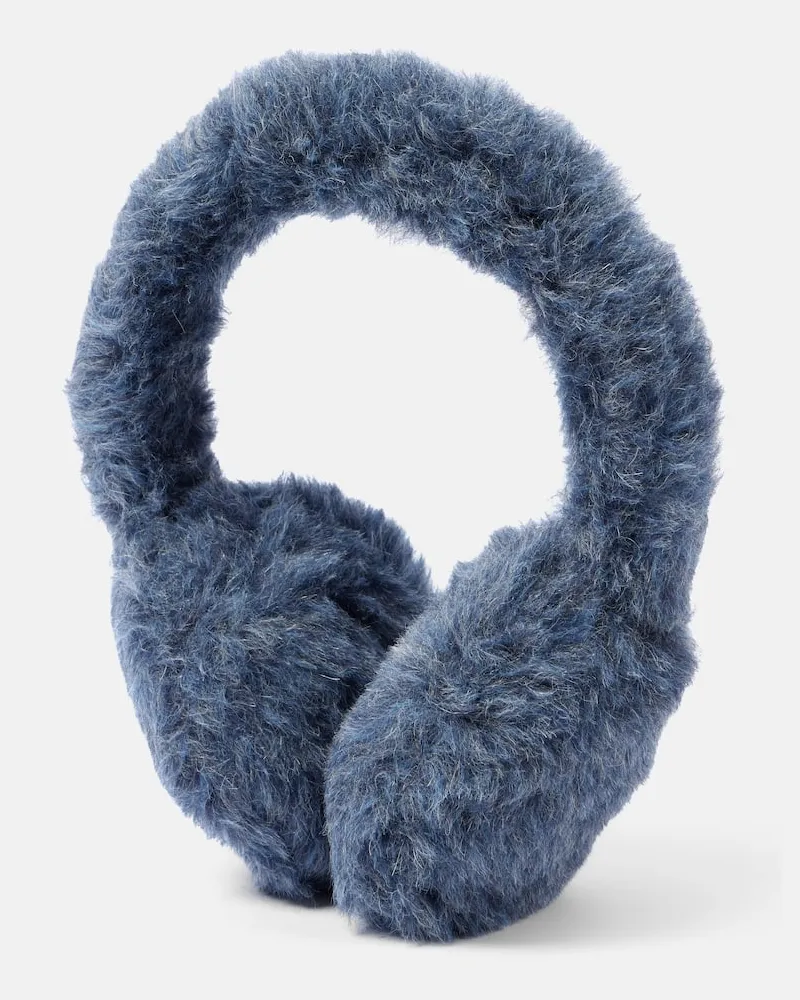 Max Mara Paraorecchie Muffy in teddy Blu