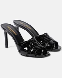 Saint Laurent Mules Tribute 85 in vernice Nero