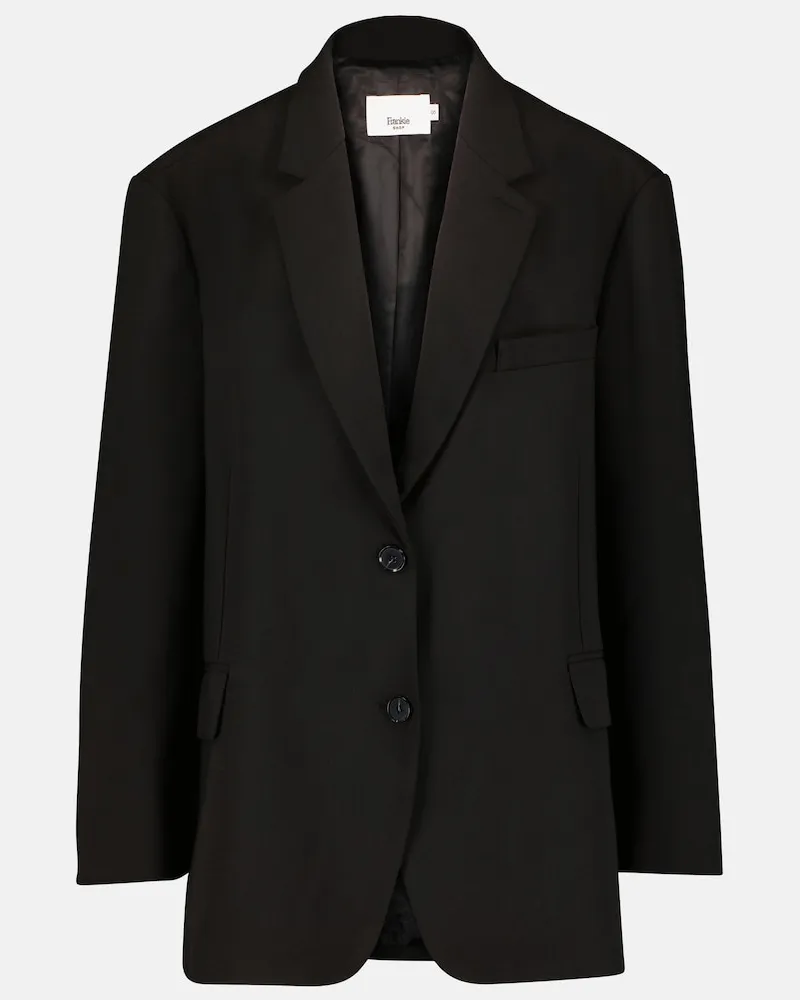 FRANKIE Shop Blazer oversize Bea in twill Nero