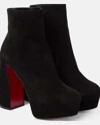 Christian Louboutin Stivaletti Movida 130 in suede Nero