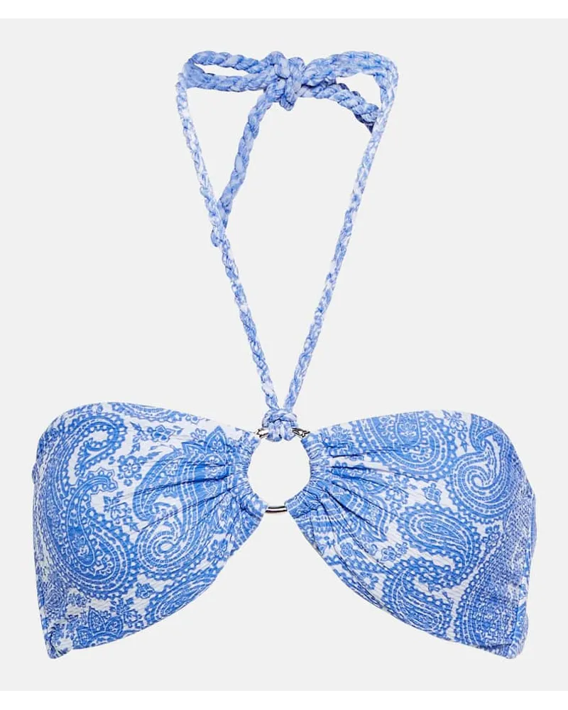 Heidi Klein Top bikini a fascia Cap Mala Blu