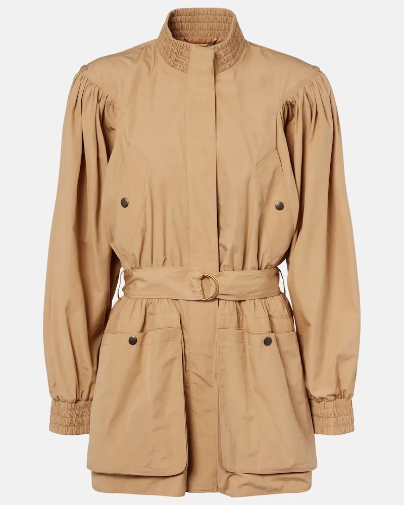 Chloé Chloé Trench in popeline di cotone Beige