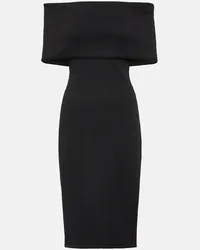 Bottega Veneta Abito midi in jersey Nero