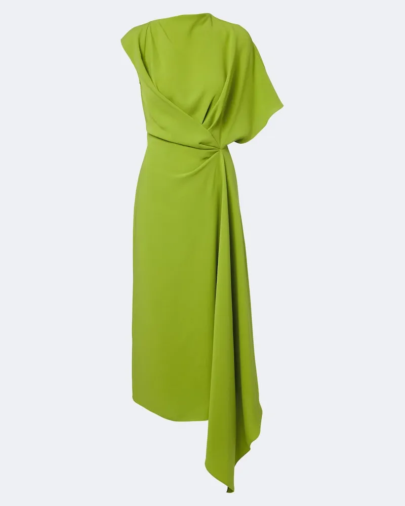 Roksanda Ilincic Abito midi Elva in crêpe Verde