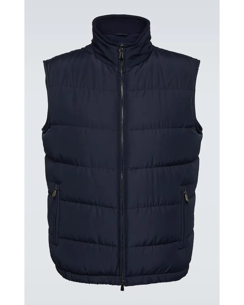 Thom Sweeney Piumino senza maniche Blu