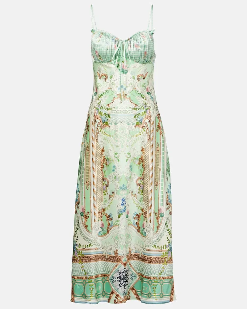 Camilla Abito midi in seta Multicolore