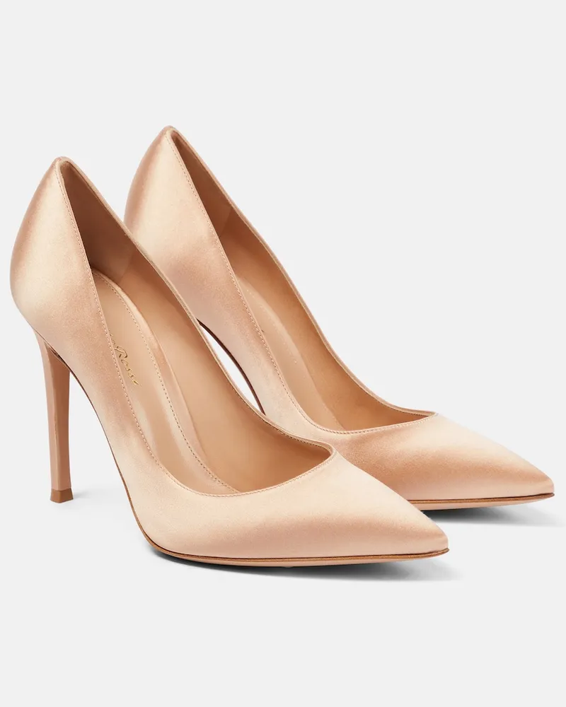 Gianvito Rossi Pumps Gianvito 105 in raso Rosa