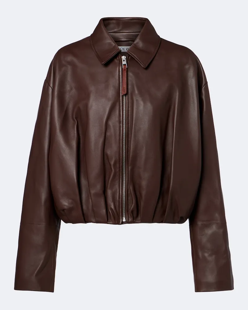 Loewe Giacca in pelle Marrone