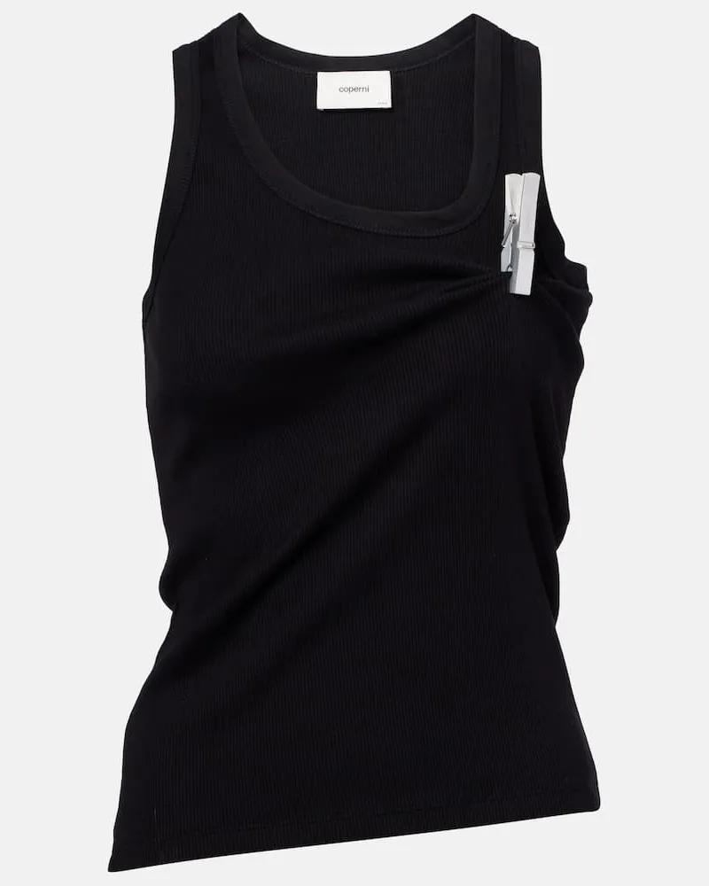 COPERNI Tank top Washing Clip in jersey Nero