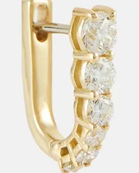 Melissa Kaye Orecchino singolo Aria U Huggie in oro 18kt con diamanti Oro