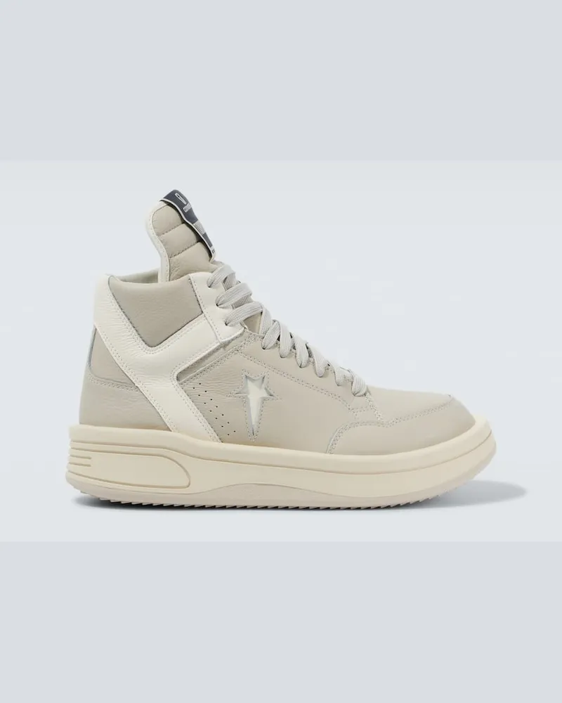 Rick Owens x Converse - Sneakers Turbowpn in pelle Bianco