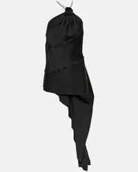 Victoria Beckham Top in raso Nero