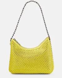 Stella McCartney Borsa a spalla Falabella con cristalli Giallo