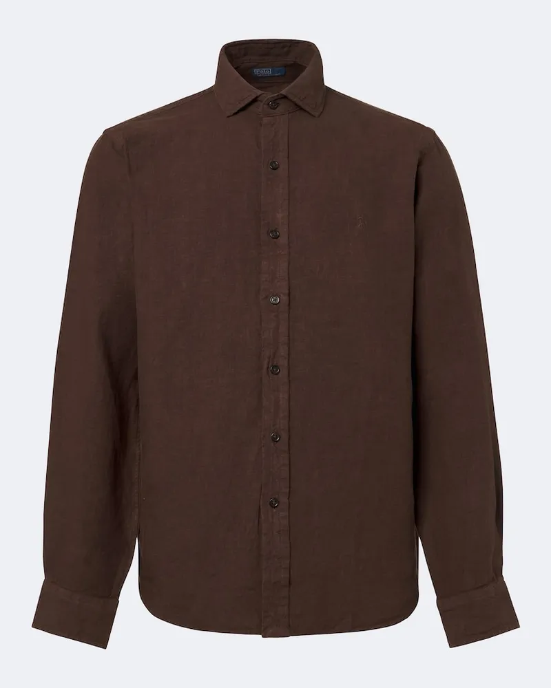 Ralph Lauren Camicia in lino Marrone