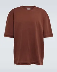 Maison Margiela T-shirt in jersey di cotone Rosso