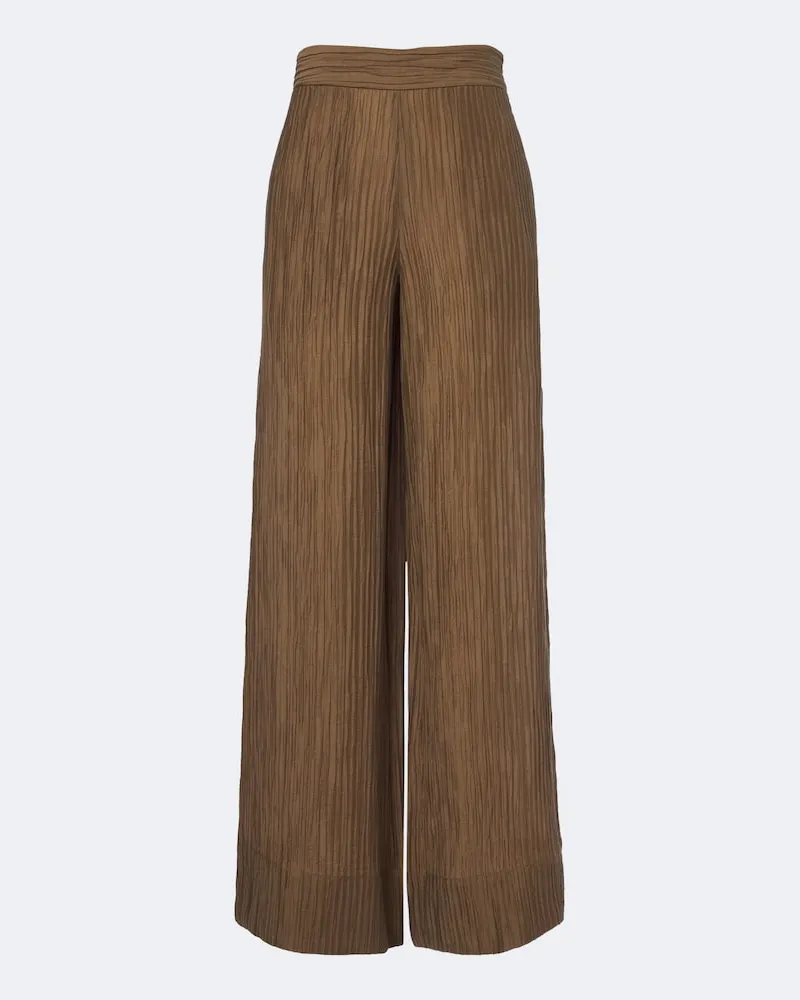 Joseph Pantaloni Selene a gamba larga Verde