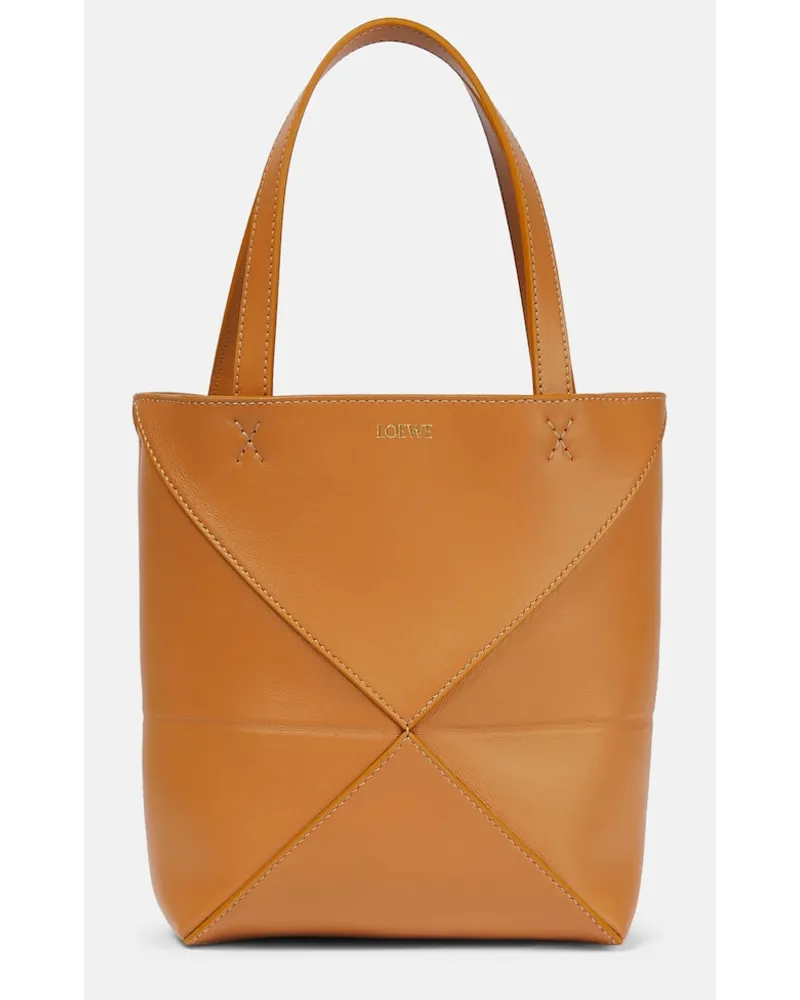 Loewe Borsa Puzzle Fold Mini in pelle Marrone