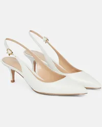 Gianvito Rossi Pumps slingback Ribbon Sling 55 in pelle Bianco