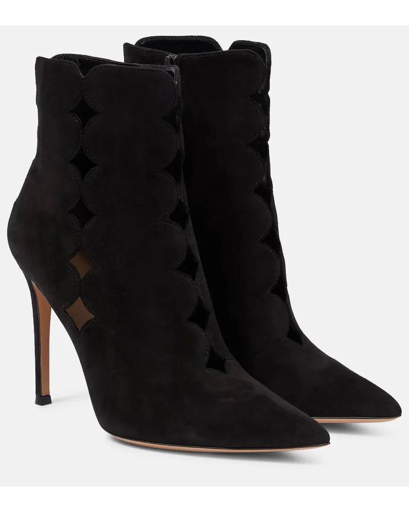 Gianvito Rossi Stivaletti in suede Nero