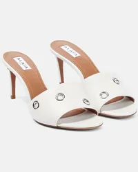 Alaïa Alaïa Sandali Oeillets in pelle Bianco