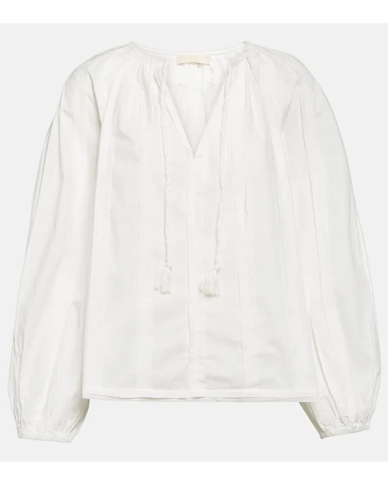 Ulla Johnson Blusa Juliette in cotone Bianco