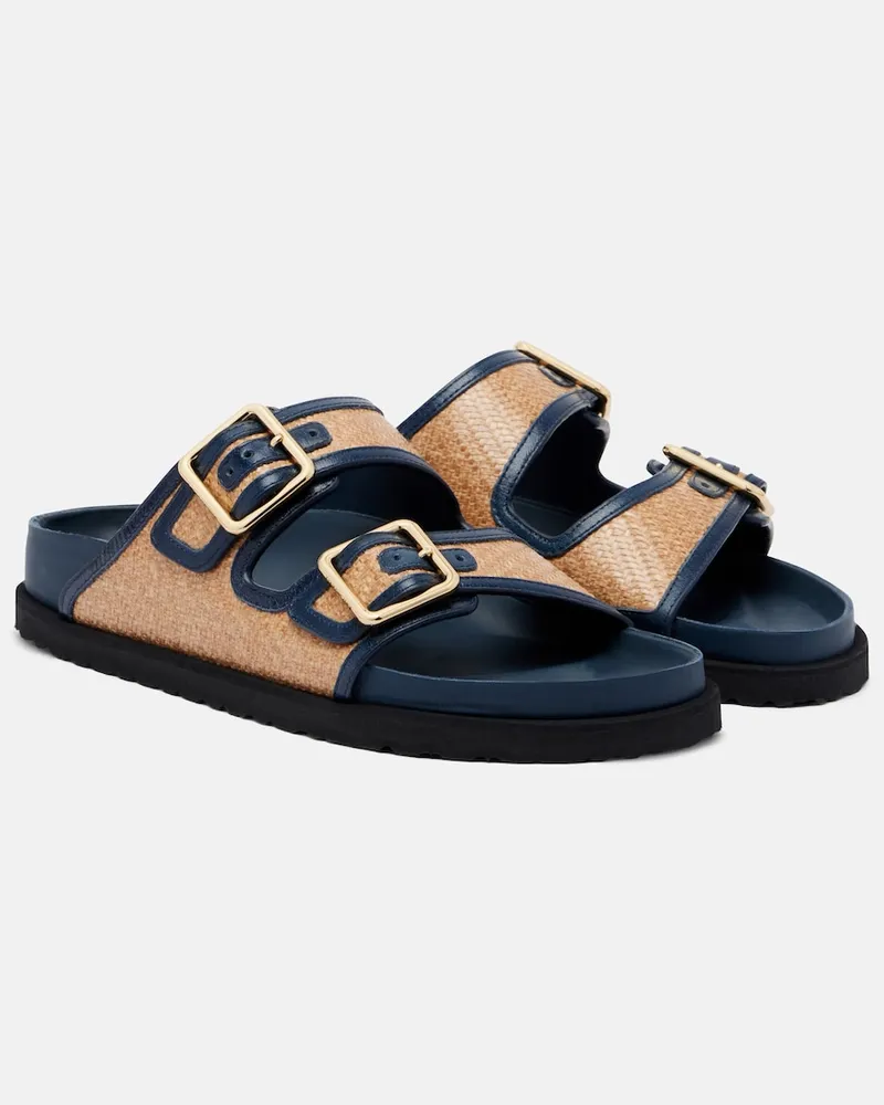 Birkenstock Sandali Arizona intrecciati con pelle Blu