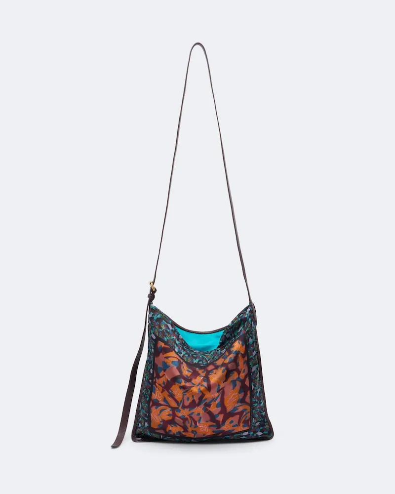 Dries van Noten Borsa a spalla Small con stampa Multicolore