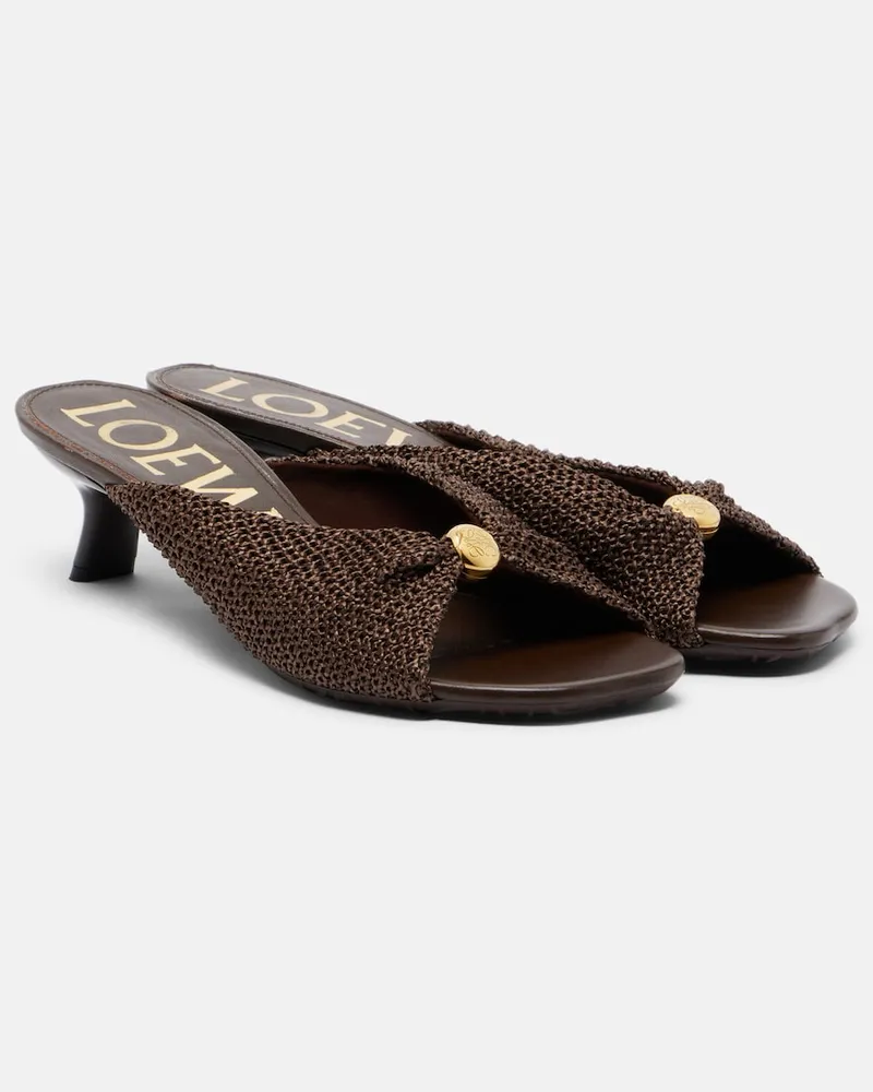 Loewe Paula's Ibiza â Mules Pebble Soft Marrone