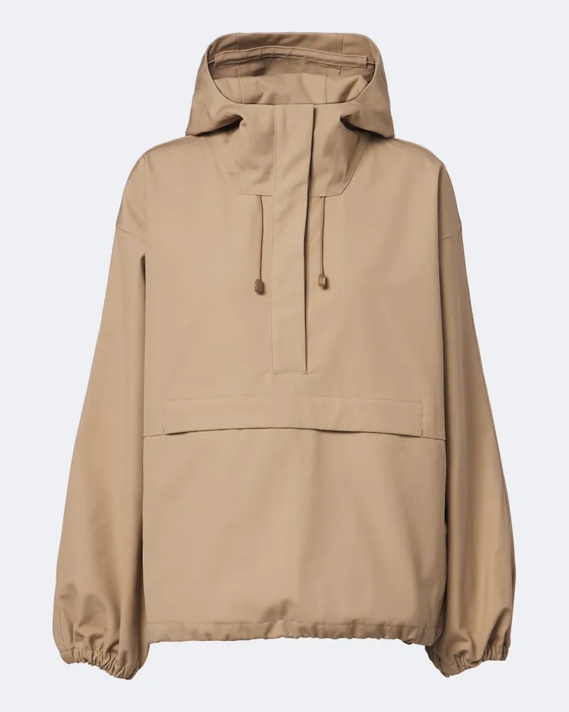 Róhe Róhe Giacca oversize in cotone con cappuccio Beige