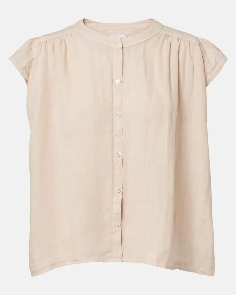 Velvet Camicia Janey in lino Beige
