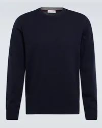 Brunello Cucinelli Pullover in cashmere Blu