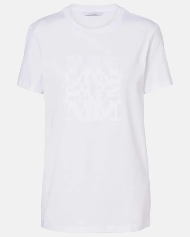 Max Mara T-shirt Giovane in jersey di cotone Bianco