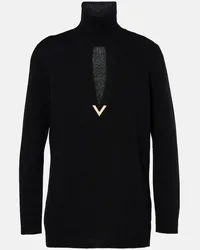 Valentino Garavani Dolcevita VGold in lana vergine Nero