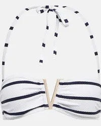 Heidi Klein Top bikini a fascia Long Island Bianco