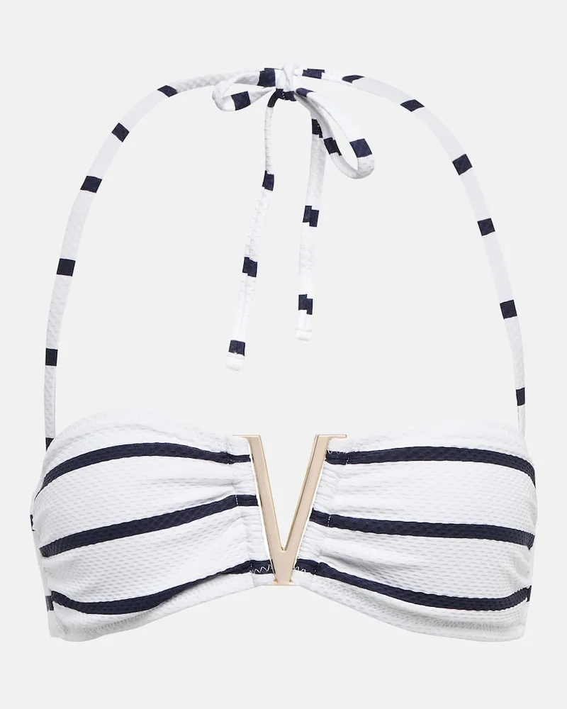 Heidi Klein Top bikini a fascia Long Island Bianco