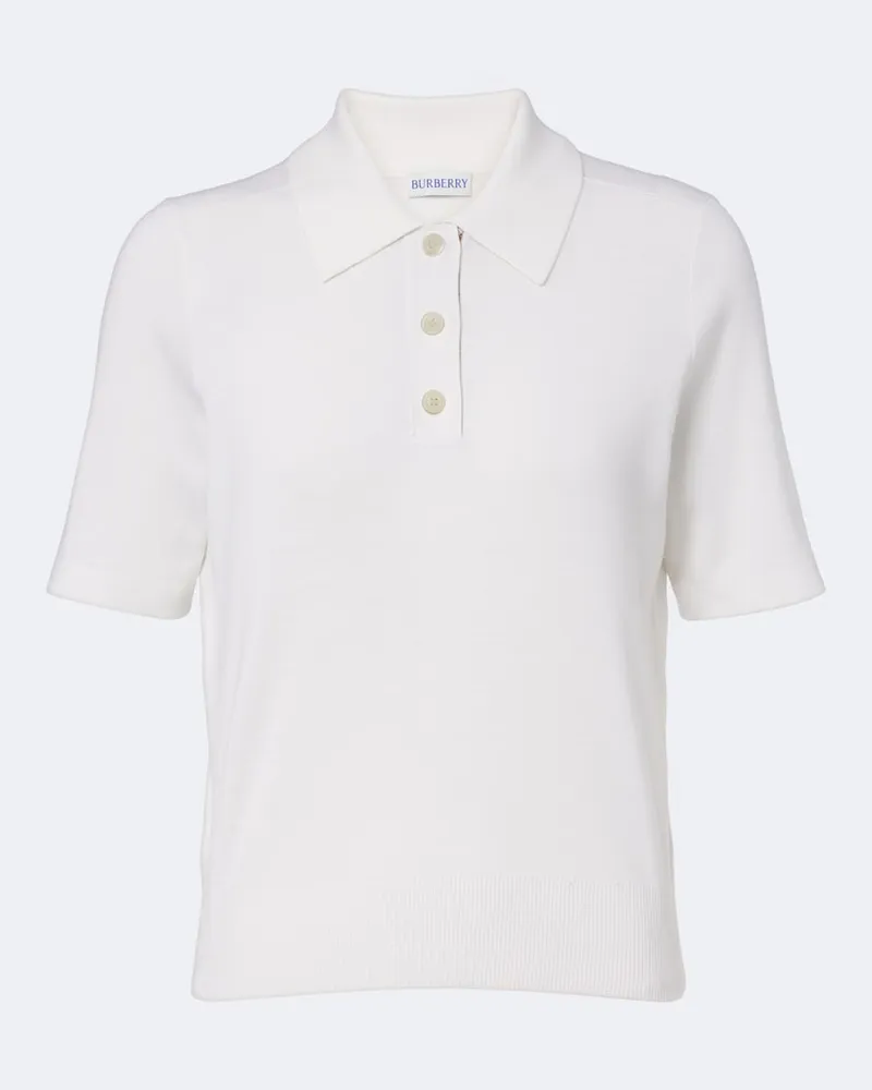 Burberry Polo in lana Bianco