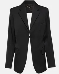 Victoria Beckham Blazer in lana vergine con cut-out Nero