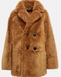 Loro Piana Cappotto Slater in shearling Marrone