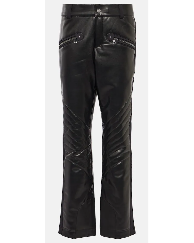 Bogner Pantaloni da sci Tory in similpelle Nero