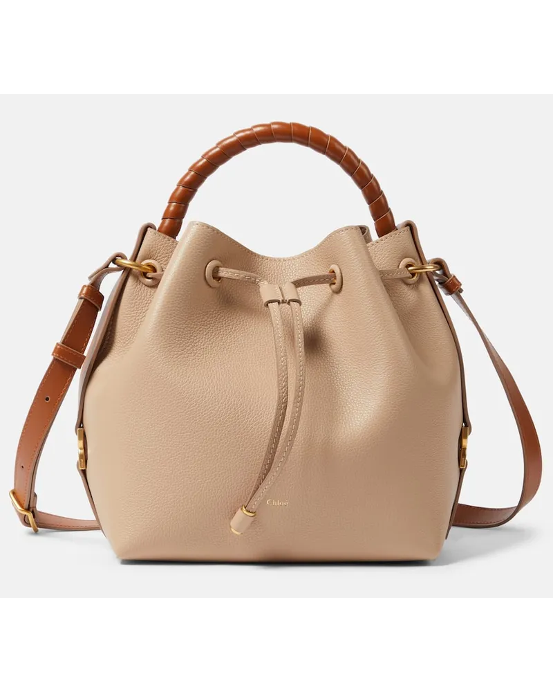 Chloé Chloé Borsa Marcie Small in pelle Beige