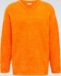 ERL Pullover spazzolato Arancione