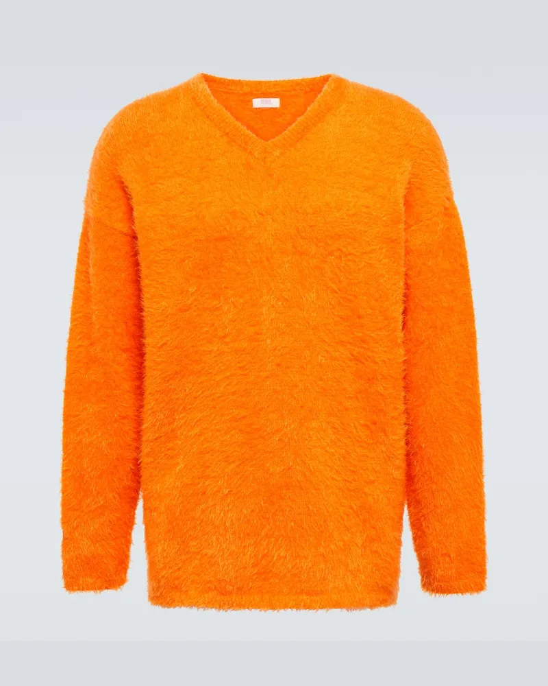 ERL Pullover spazzolato Arancione