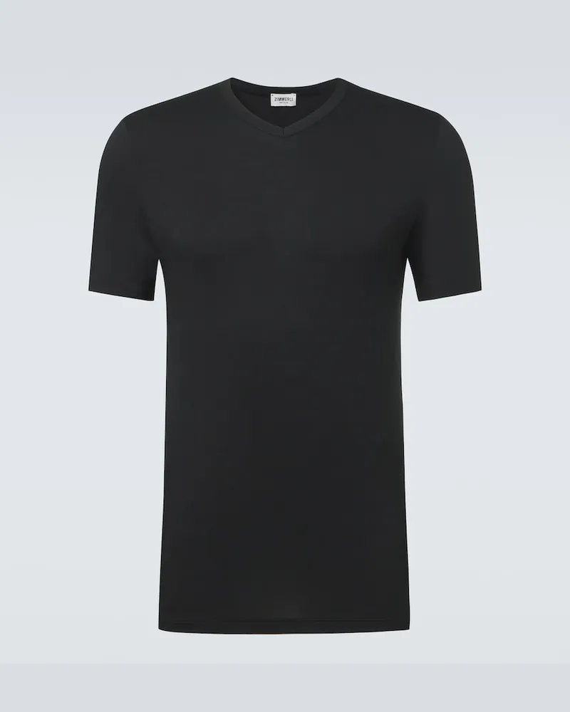 Zimmerli T-shirt in jersey Nero