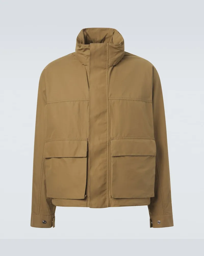 Christophe Lemaire Impermeabile in cotone Verde