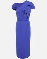 Safiyaa Abito midi in crêpe Blu