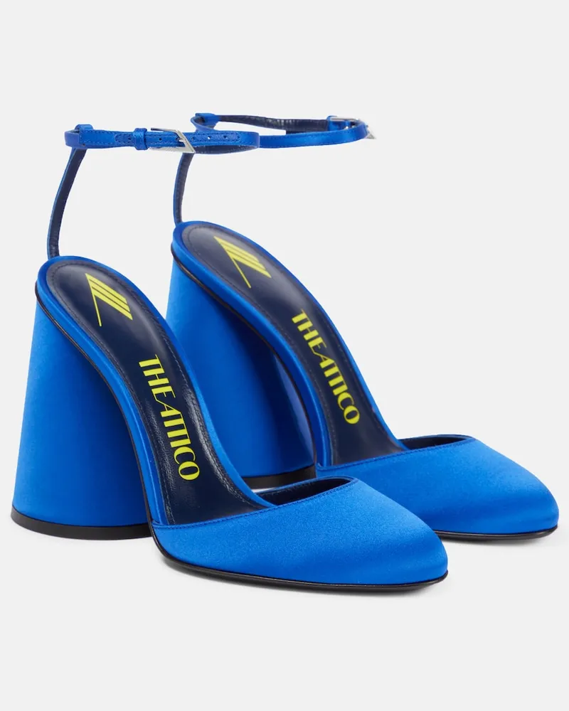 ATTICO Pumps slingback Luz in raso Blu